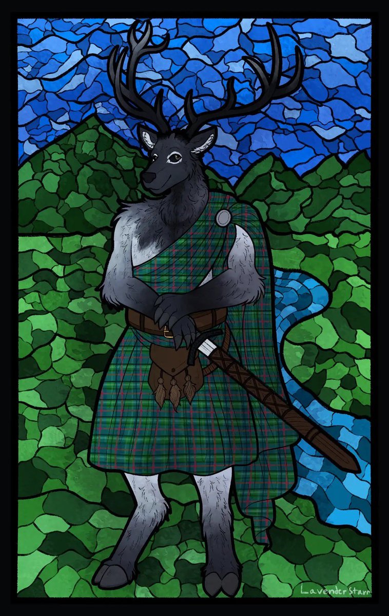 Maverick99___'s tweet photo. Another Maverick commission, artist is https://t.co/F2GGaOT4H4 go check out her work. Super happy with this one, the kilt was done in my family tartan. https://t.co/kumt13lbXR