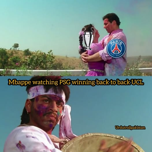 NohanMahsud's tweet photo. Mbappe watching PSG winning back-to-back UCL 📷 https://t.co/nnWxIbm4ZA