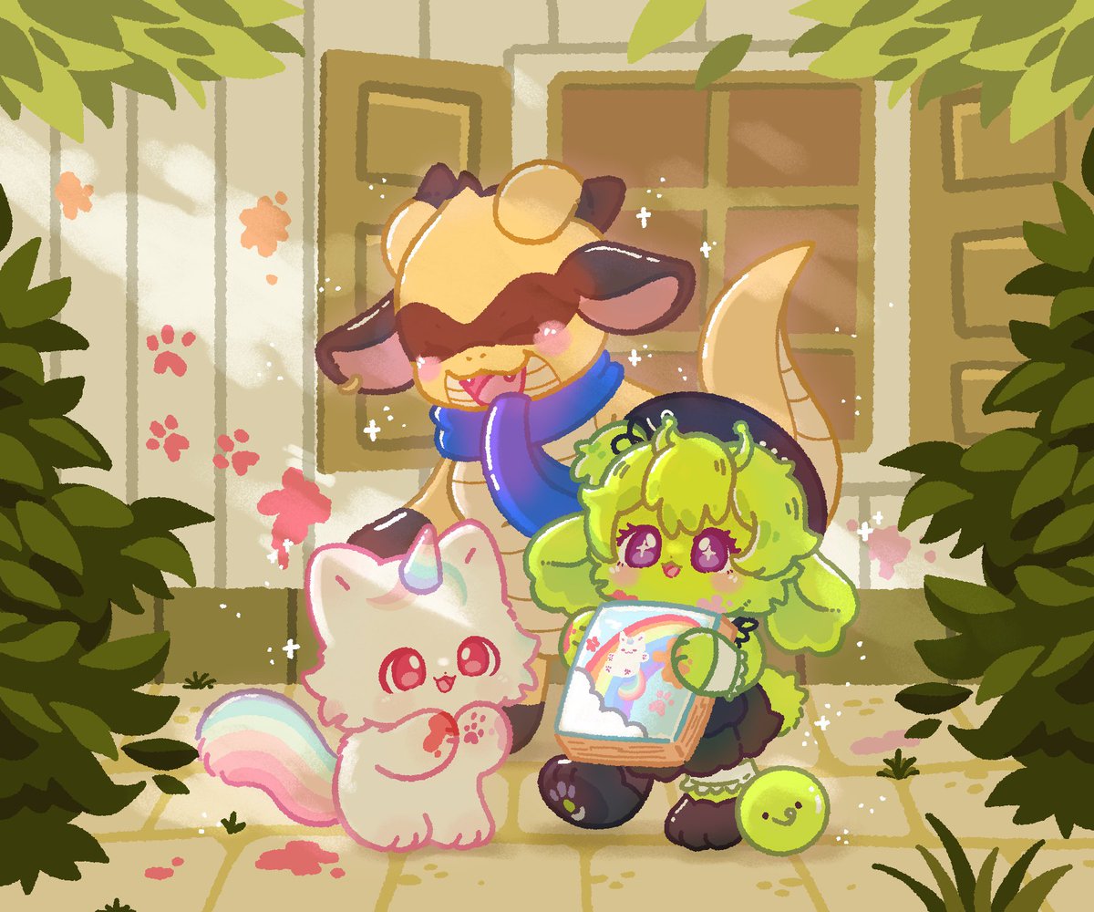 butapokko's tweet photo. A Cozy Day Together💚
#VGenChallenge #FurAffinity https://t.co/u9zQBfAwPp