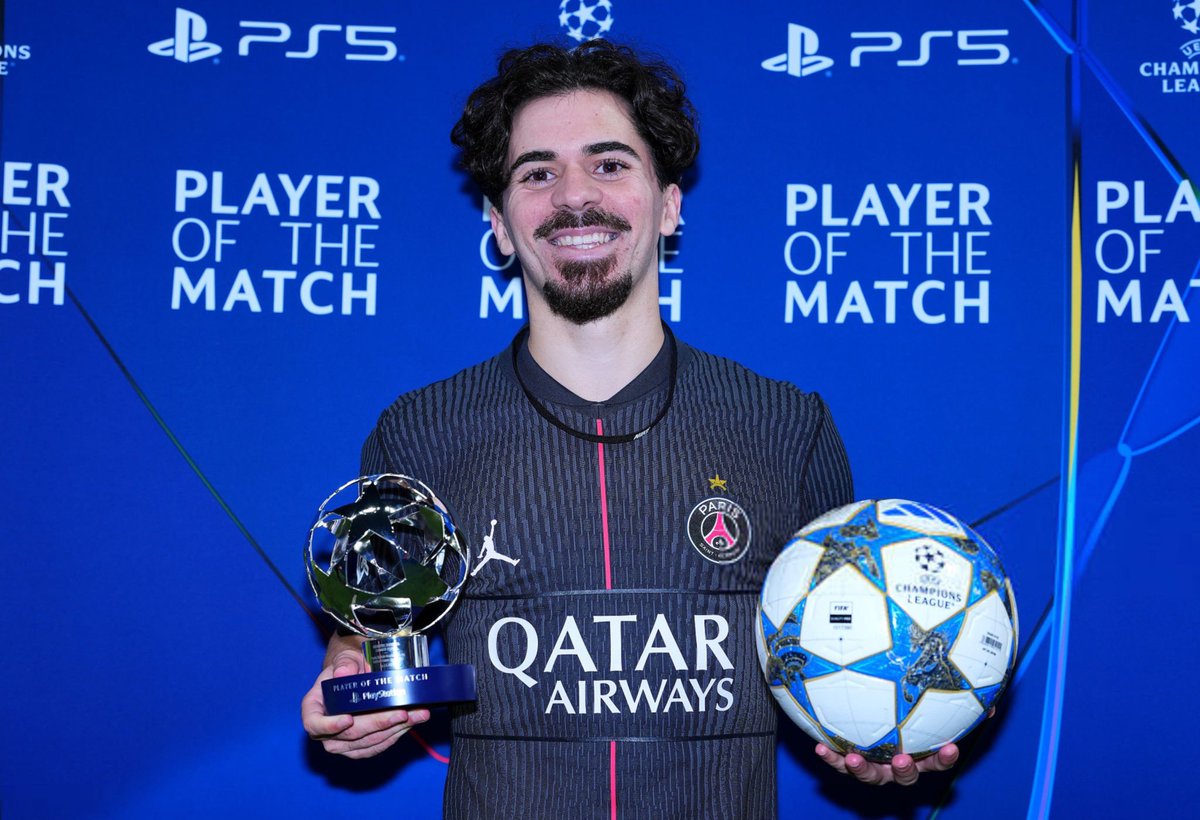 mozyinho's tweet photo. @vitinha @PSG_inside Vitinha vs Arsenal:

162 touches
141/150 passes completed
13 final third entries 
5x possession won 
4 shots 
3 chances created 
2 take-ons 
0 fouls conceded 

POTM 🫡 https://t.co/46Tldwadxv