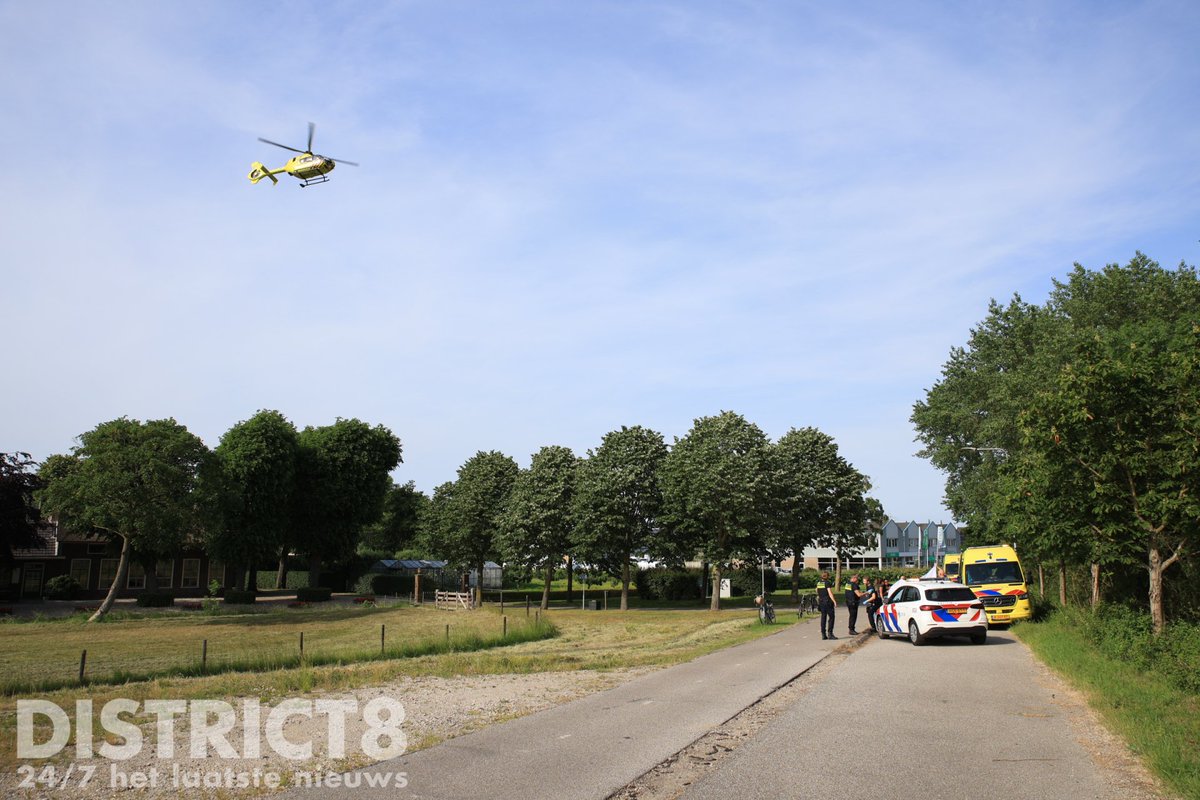 Fietsster gewond na val op Woudseweg in Den Hoorn