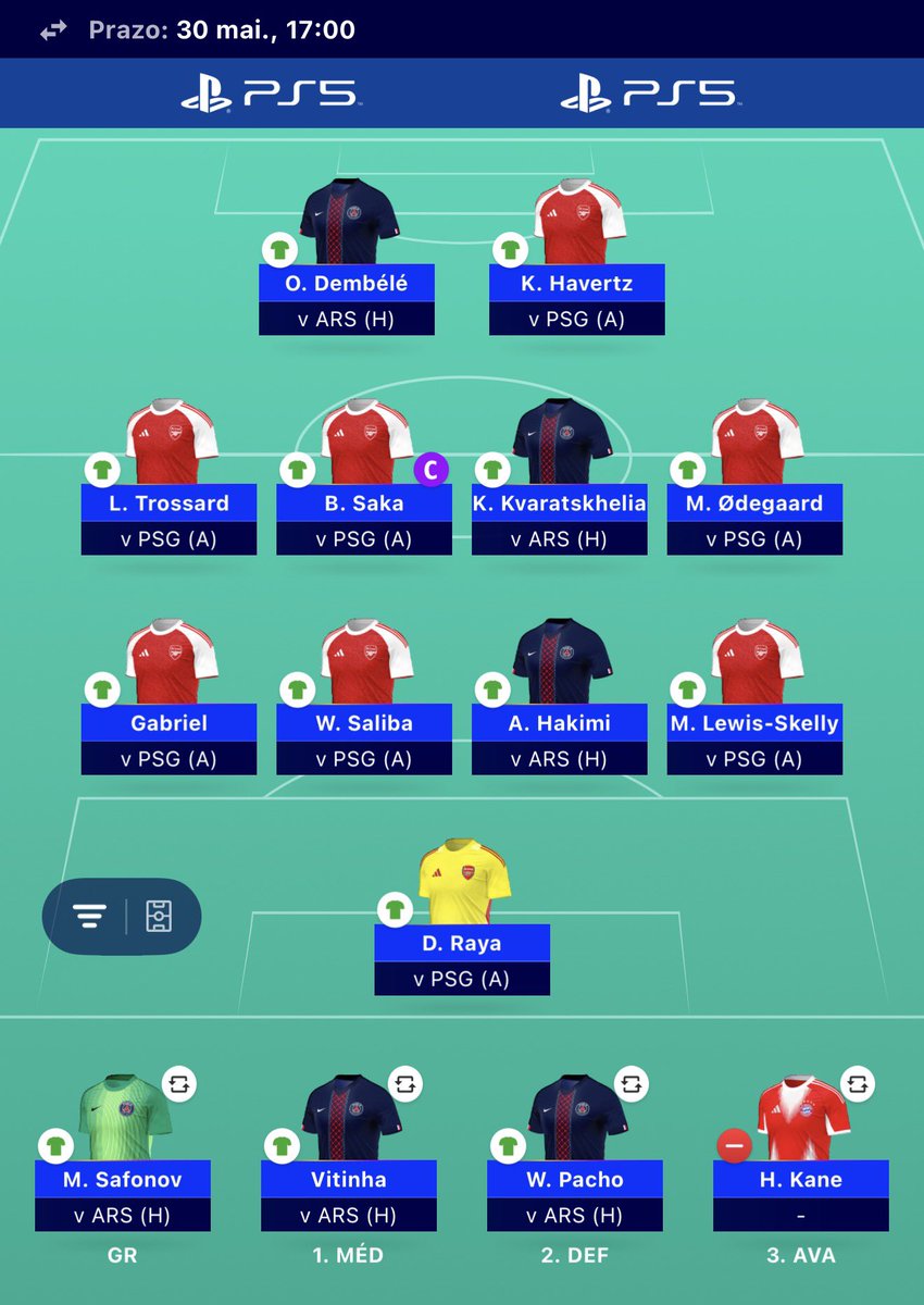 antonio_cachada's tweet photo. #MD16 🔒
Gyökeres ➡️ Havertz
Musiala ➡️ Ødegaard
Olise ➡️ Trossard
Upamecano ➡️ Hakimi
Saka 🧢
🌍 9664
Time to take some risks.
Heavy Arsenal investment, while keeping PSG’s main threats covered.
#UCLFantasy https://t.co/aEClCTMEdO