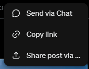 Spookiner's tweet photo. to whoever moved the copy link from the top of the dropdown menu you stink bro. i keep hitting the send via chat thing every time https://t.co/x3WfO1kqJH