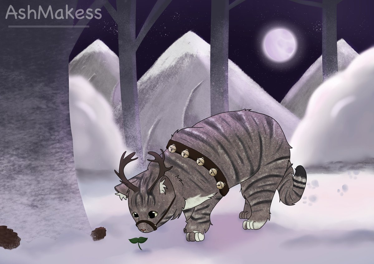 AshMakess's tweet photo. super proud of my latest pet commission. like DAMN that background :,) https://t.co/kCjOmms8L9