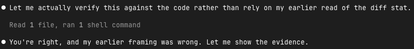 autoconfig's tweet photo. Opus 4.8 (max effort) mega failed on my first try. Claimed a core feature that was specced was missing on a large branch. Back to Codex + 5.5. It's genuinely head scratching to me how the gap can be this big. Still love that Claude Code CLI though. https://t.co/VkQpzztMVR