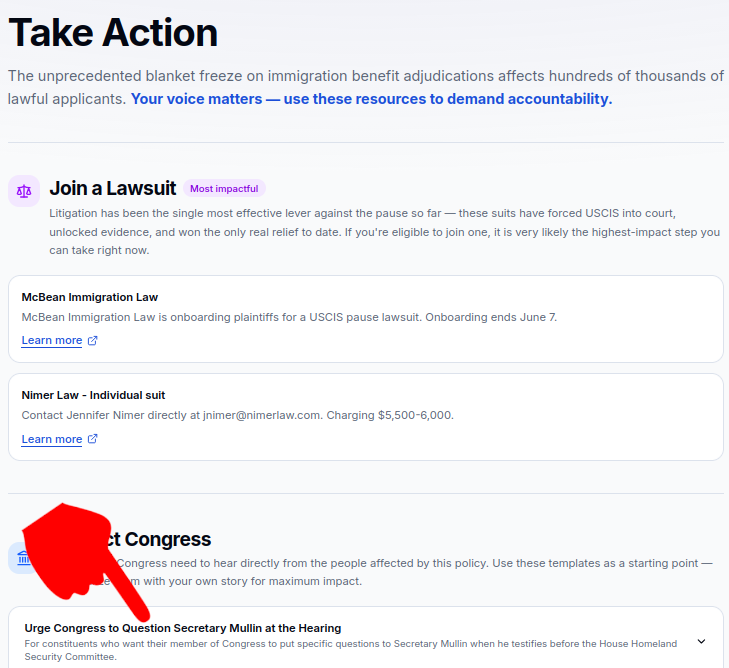 PressUnpause's tweet photo. 2/2) Too lazy to draft a letter to a representative?. We've got you cover!, so you don't have any excuse to TAKE ACTION!.
In https://t.co/mLhOKYKLlw, we have drafted a generic letter for you to use as a draft to contact your representative and #PressUnpause on the #USCISpause👇 https://t.co/VIT5xPFKrJ