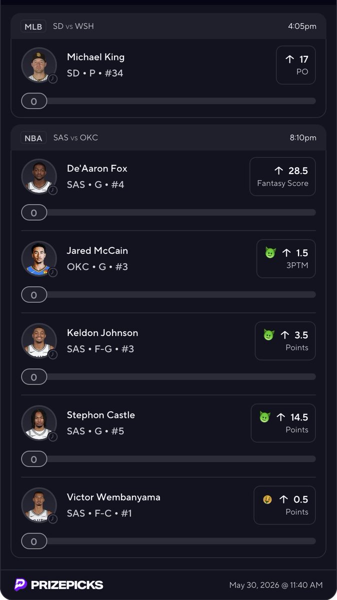 DRICHPICKS's tweet photo. WEMBY MAX DISCOUNT🤑🔥
 take advantage of the free square
Nba🏀 &amp; mlb⚾️ Use these picks to pair up with wemby LETS CASH 💰 #nbaprops #mlbprops #prizepicks
Link: https://t.co/TygaiPYYXw https://t.co/MMbFe9jpOf