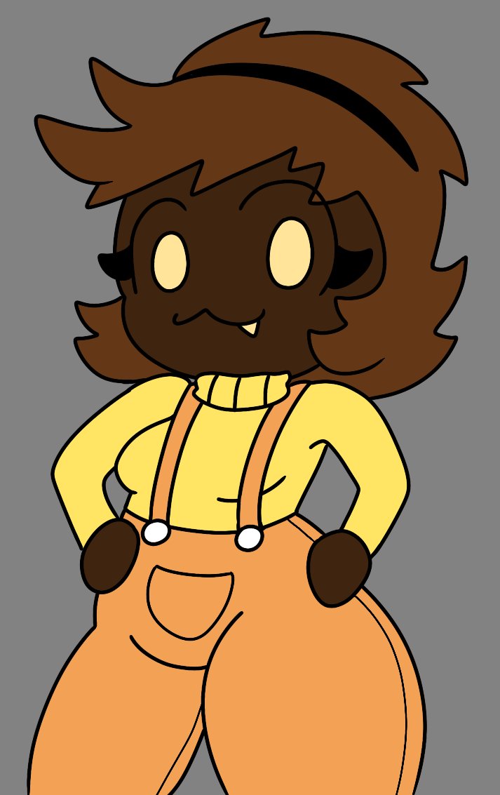 Chocomongler's tweet photo. @OsweltOrtiz Chocolate Golem gal Coco! https://t.co/hGBXP8z4AW