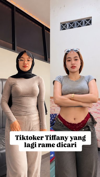 vicctor87's tweet photo. Tiktoker Tiffany yang lagi rame dicari 👀

Dua vibe dalam satu orang: Hijabers &amp; Bold 🔥

#TiffanyTikToker #ViralTiffany #HijabVsBold #FYP #Trending https://t.co/sbq5LJn6WB