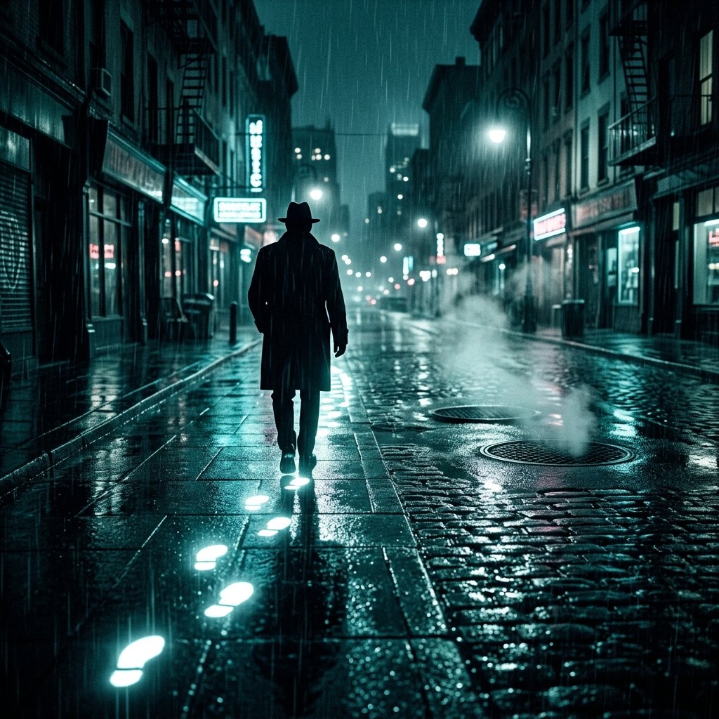 ImmaginAI's tweet photo. 🎵 Sound Vision 🎨

[LYRIC - beauty queen, movie scene, not aware of stare]

A rain-soaked street at midnight. Every step lights up the pavement in neon white. The figure walks alone - but the glow follows, because some people carry their own spotlight.

Inspired by Billie Jean 🌙
A tribute to the King of Pop, Michael Jackson 🫶