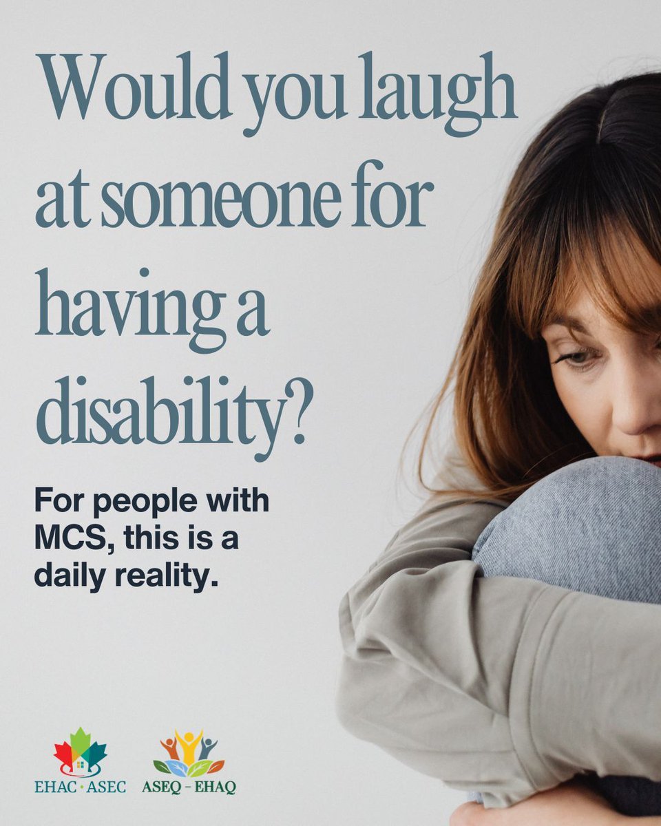 EHAC_ASEC's tweet photo. Imagine needing accommodation… and being laughed at for it. People with MCS face eye rolls, dismissal, and disbelief every day. Accessibility is not a joke. Disability is not entertainment. #NAAW2026 #InvisibleDisability #MCS https://t.co/kc3tz9veuh