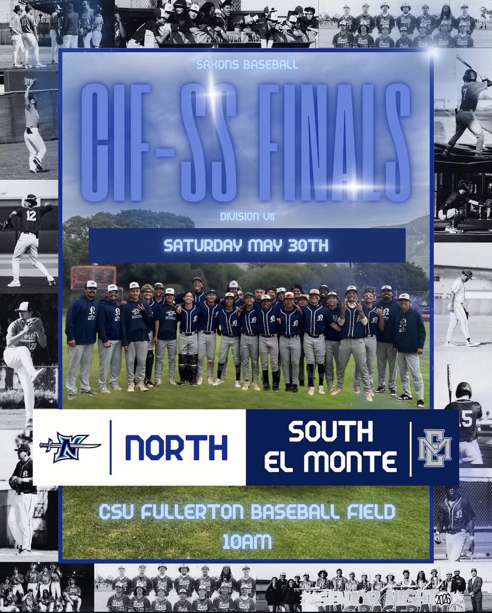 NTSaxonsFB's tweet photo. Good luck to the Saxon Baseball team as they compete for a championship in the @CIFSS Finals today! 
@NHSAthletic @breezepreps https://t.co/pOxTqWNmAx