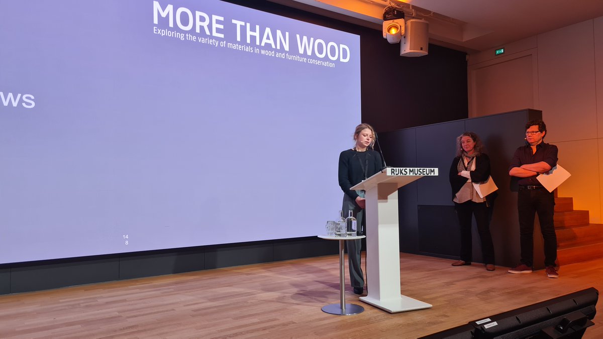 GCIConservation's tweet photo. Last month, the 17th International Symposium on Wood and Furniture Conservation—organized by Stichting Ebenist and the Rijksmuseum—brought together leading professionals in the field. Furniture conservator Stéphanie Auffret (Getty Conservation Institute) presented alongside Yannick Chastang (private practice, UK; former Getty Scholar) and wooden object conservator Antonia Gerstner (Nationalmuseet, Denmark; former Conservation Institute Graduate Intern).

The field of furniture conservation has evolved from craft-based training to academic study, leading to changes in practices and knowledge, and a perceived generational divide.

Their paper, “Perspectives on the Evolution of the Field of Furniture Conservation,” draws on conversations with more than 25 professionals across France, the UK, and Germany, with additional insights from Asia, where craftsmanship remains highly valued.

Together, they reflected on changes in the field of furniture restoration-conservation, what caused these changes (including evolution of training), and how differences in conservation approaches across regions and over time can inspire us to bridge past and current practices for a stronger future.