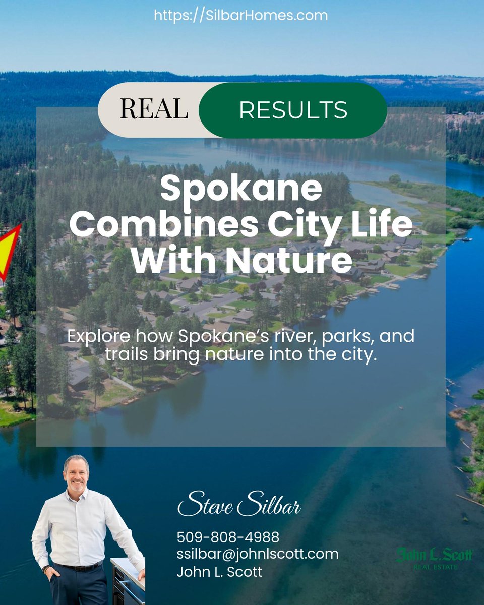SteveSilbar's tweet photo. Spokane’s river, state parks, and trails put nature right in the middle of city life, outdoor escapes start just steps from your door. 🌲

What’s your favorite way to enjoy Spokane’s outdoors? https://t.co/Y3ZGOvhp1I