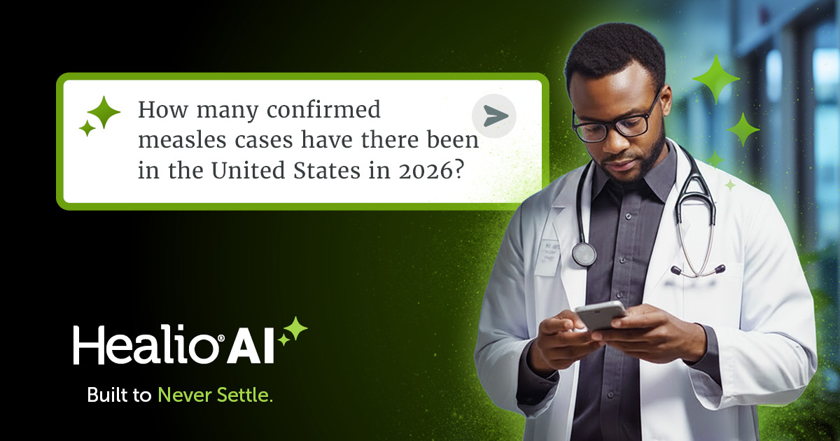 Healio_OSN's tweet photo. Public health data changes fast. Are you keeping up?
See for yourself and ask Healio AI the following prompt:
“How many confirmed measles cases have there been in the United States in 2026?”
Ask about measles: https://t.co/zp5ZyfTa2c
#HealioAI #PublicHealth #MedicalUpdates https://t.co/89CQ99RWfM