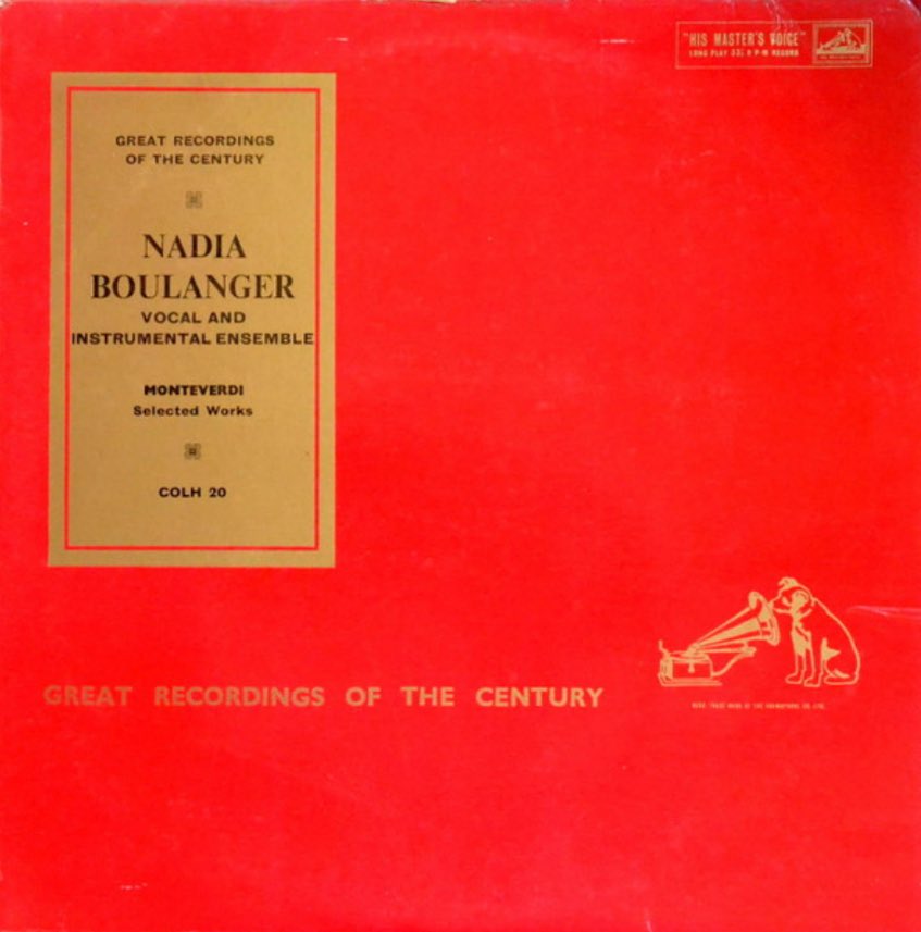 MackinnonDonald's tweet photo. @znsh_osk I don’t know the Faure recording, but I’ve known and loved the Monteverdi on LP for many years. It was my introduction to Monteverdi - even though it is Boulanger who  gets top billing! https://t.co/3LSYv52ApH