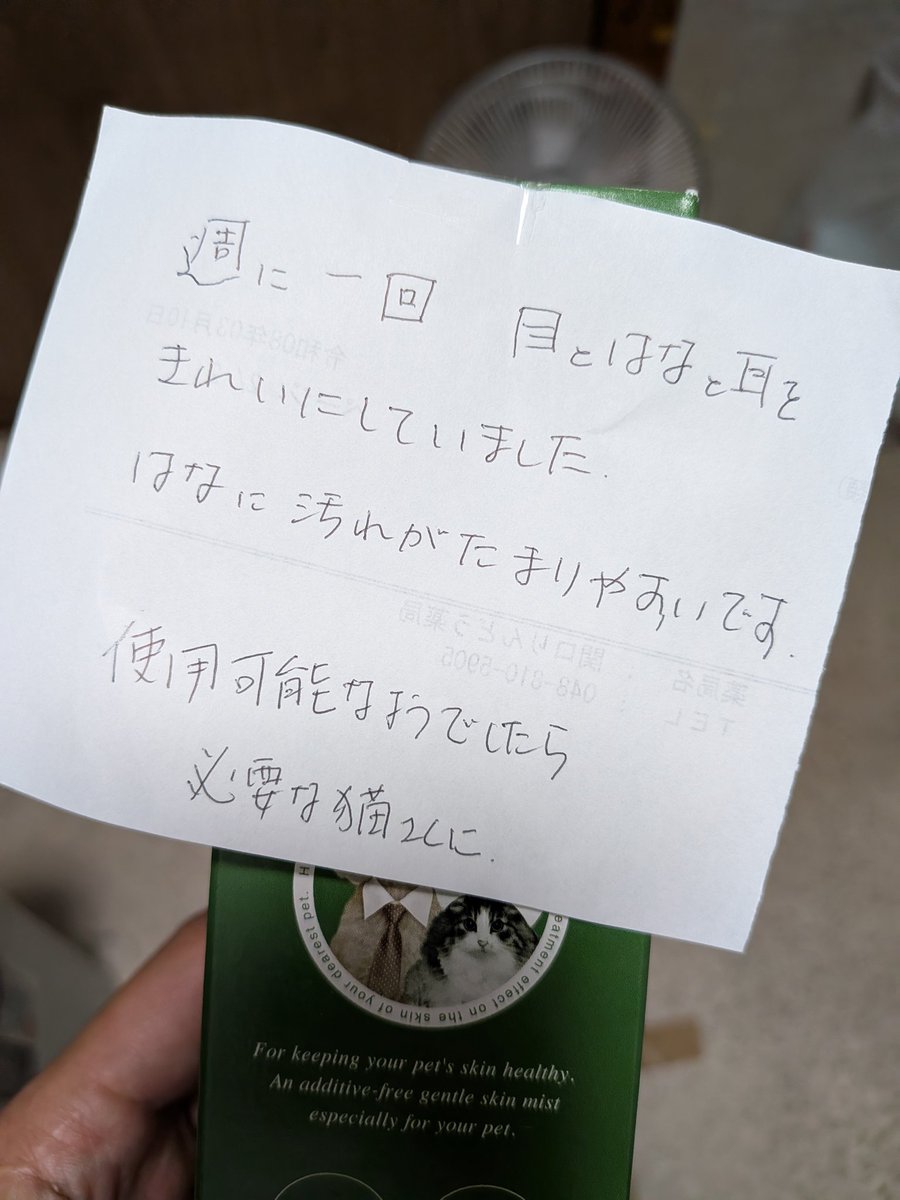 nekokatsu_1's tweet photo. ２０２６年５月２５日　川口市飼育放棄成猫１頭保護

独り暮らしのもの静かな女性。統合失調症が悪化して、猫の世話が難しくなってきた。貯金も尽きてきて、近々生活保護になる予定。

猫のことが精神的に重荷になり、猫を殺してしまおうか、いっそ自分が死ねば猫のことを考えないで済むから楽になるかと考えるようになってしまった。

保健所を進められそうで、猫のことをケースワーカーに相談することはできない。

保護してもらえないか？

猫を大事にしていたことが渡されたものからも分かり、悲しい事案。

日々、保護やレスキューが続いています。

みなさまの応援で活動ができています。
よろしければ、ご支援をお願い致しますm(_ _)m

ＧＭＯあおぞらネット銀行
法人第二営業部
普通 2237197
ＮＰＯ法人ねこかつ

#終生飼育