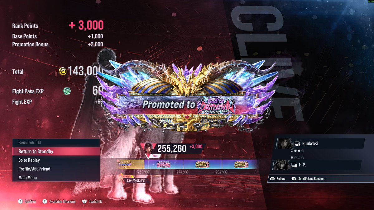 kuukeksi's tweet photo. Don't think I ever posted these on Twitter but I sometimes rank up in this game. Kuni is the next project. Clive Rosfield is completely dead. #Tekken #Tekken8 #T8 https://t.co/6RhPjTJ7gU