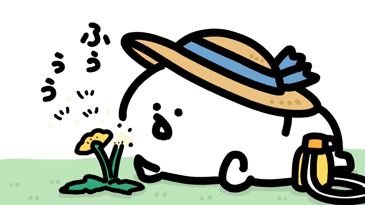 2年前の5月28日の4コマイラストの???でたんぽぽを「たんぽぽぽ」に 