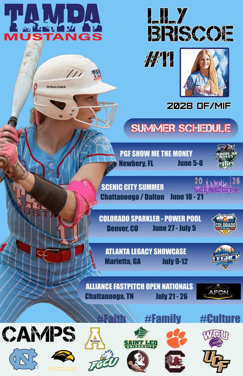 LilyBriscoe2028's tweet photo. Summer Ball Soon!!☀️🥎 Can’t wait to get back on the feild with my girls and compete with the best of the best. https://t.co/CiYKX509uy