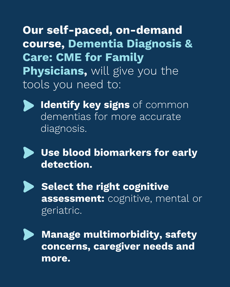 aafp's tweet photo. Data shows that not all primary care physicians feel prepared to diagnose Alzheimer’s or other dementias. To help you better identify and diagnose signs of cognitive decline, we've launched a new course on dementia diagnoses and care, specifically for family physicians: https://t.co/7UP5kr4F2S