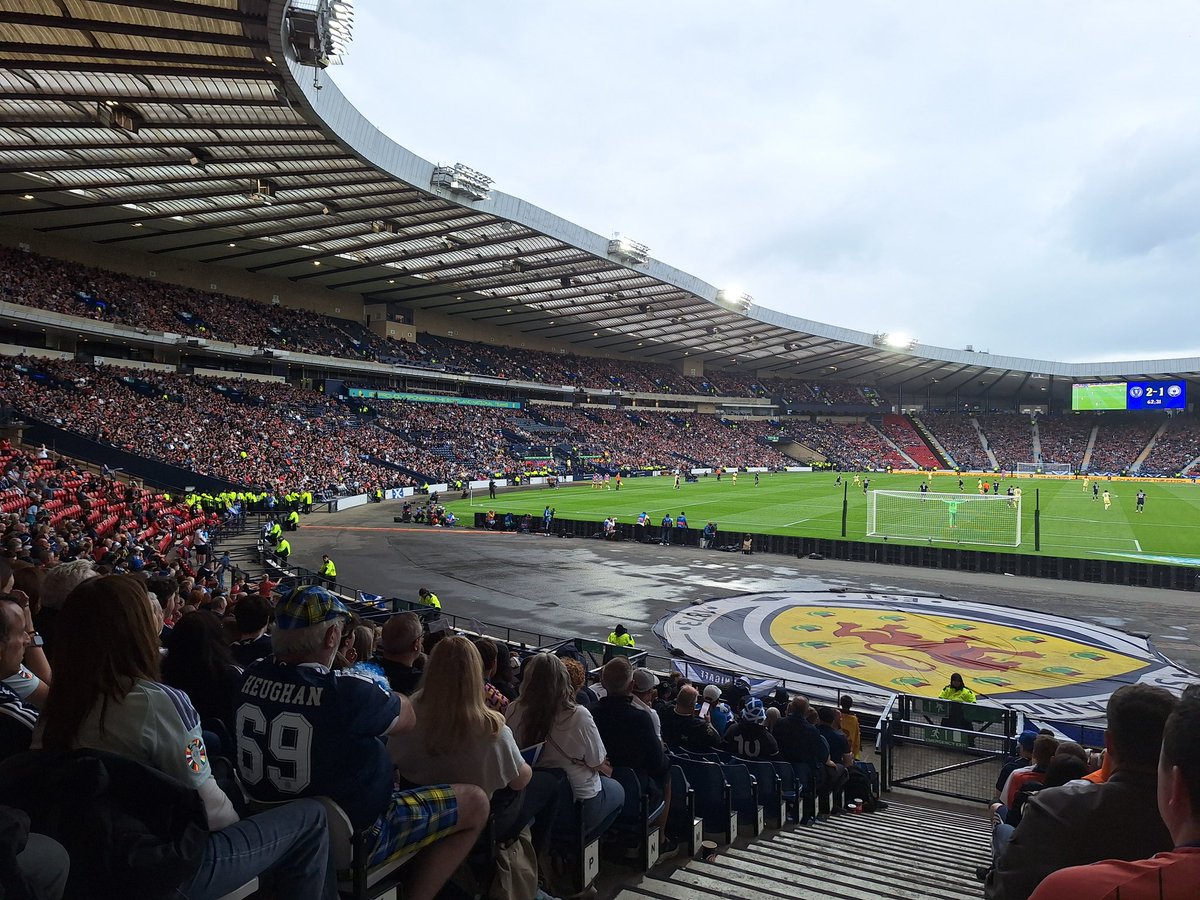 ManchopperBlog's tweet photo. Had a good day out today visiting Scotland's national stadium as #Scotland saw off #Curacao 4-1 in their World Cup send-off.

Curacao were certainly hamstrung by the red card, but looked a competitive side aside from that. Scotland, with players missing, echo this. #groundhopping https://t.co/e3F4eGLjHI