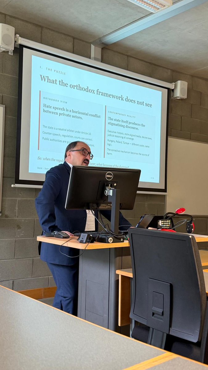 HRDefsTR's tweet photo. 🇮🇪 Limerick Üniversitesi'nde, Avrupa Konseyi ile koordinasyon içinde düzenlenen Uluslararası Nefret Söylemi ve Nefret Suçları Konferansı'nda Başkanımız Prof. Dr. Hüseyin Demir, "Devlet Kaynaklı Damgalama Olarak Nefret Söylemi" başlıklı çalışmasını sundu.

Prof. Demir, devlet eliyle üretilen damgalayıcı söylemlerin insan hakları, hukukun üstünlüğü ve adil yargılanma üzerindeki etkilerini uluslararası hukuk perspektifinden ele aldı.

#HumanRights #CouncilOfEurope #HateSpeech #RuleOfLaw #HRD #HumanRightsDefenders