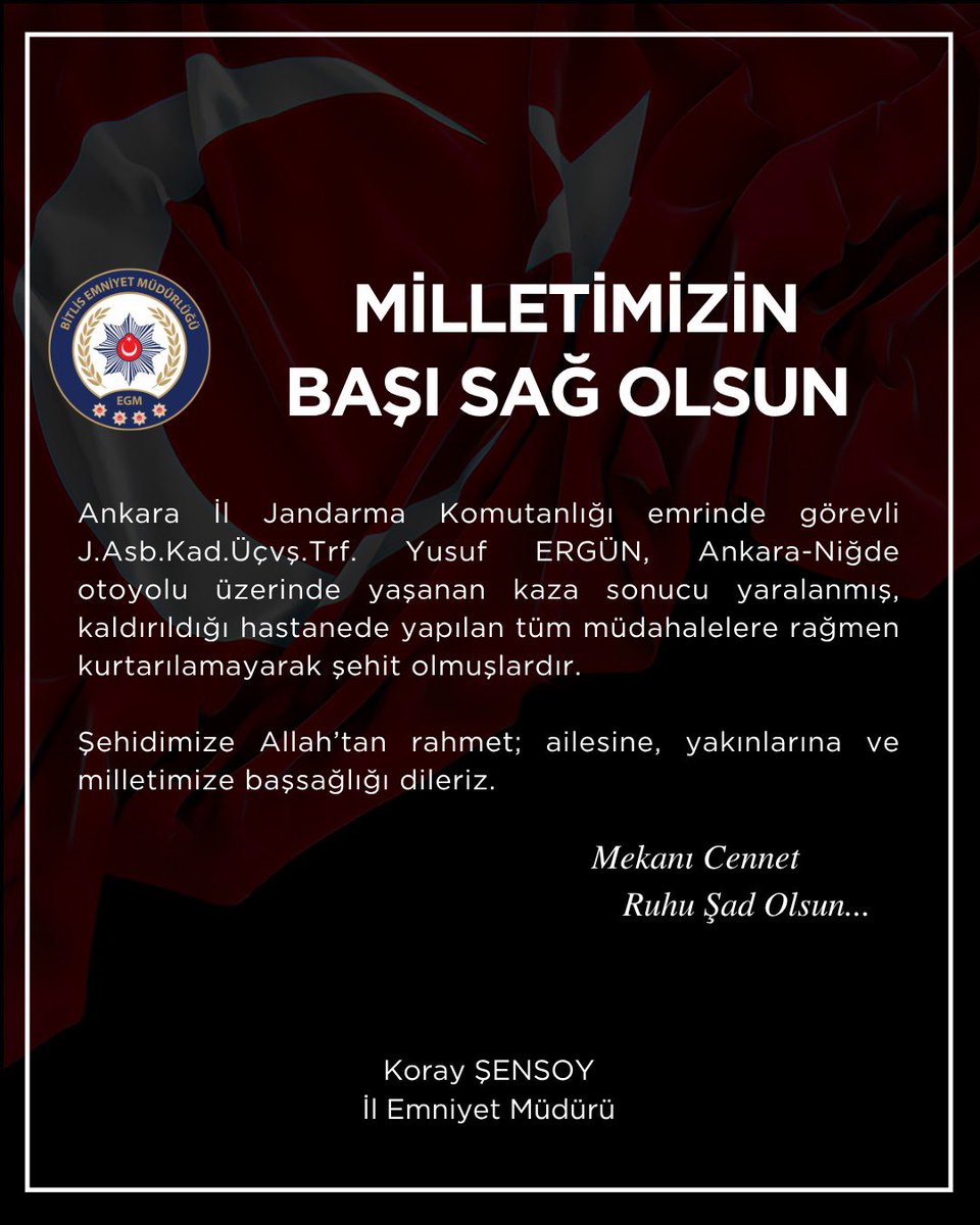 Bitlis Emniyet Müdürlüğü tweet media
