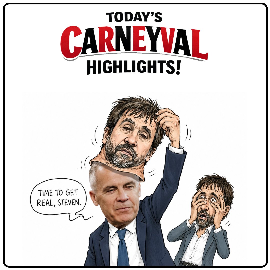 TheMapleSauce's tweet photo. @nationalpost When the climate puppet clocks out and the Carneyval's trillion-dollar energy master clocks in. 🍌#banada #carneyval #brookfield 🎭 https://t.co/hafAilPLLh