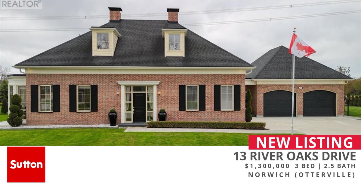 SuttonPreferred's tweet photo. If you're looking for a 3 bedroom home in Norwich (Otterville), this new listing could be the one! Click for more pictures and information. Show someone who might be interested or call Marianne Van Bommel at (519) 438-2222! https://t.co/Lvx0Nv73bl https://t.co/YYakdHifmb