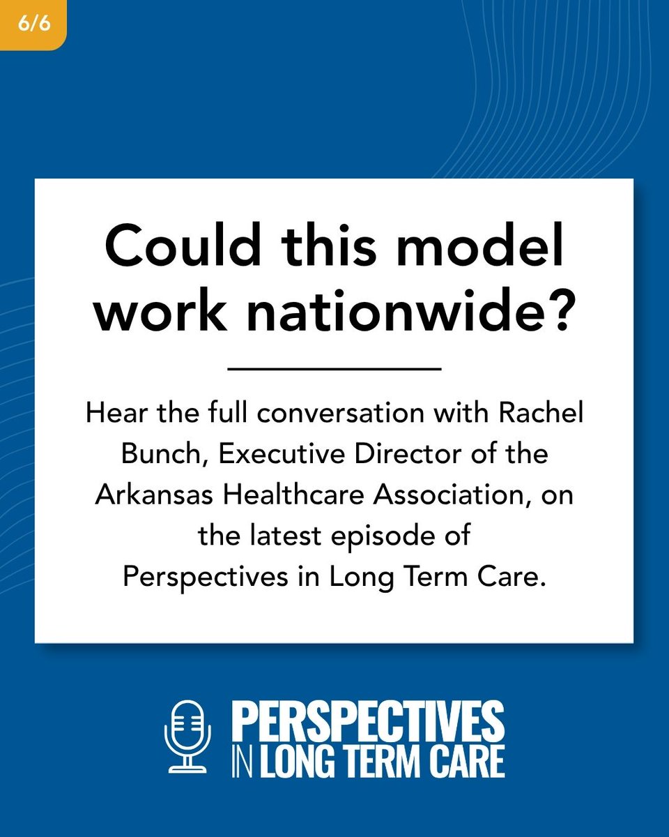 ahcancal's tweet photo. (6/6) Could models like this help reshape the future of the long term care workforce?

🎧 Hear the full conversation with @RachelDavis2 on #ProviderMag's Perspectives in Long Term Care: https://t.co/I28usdJWqw https://t.co/TnJFGDze6Y