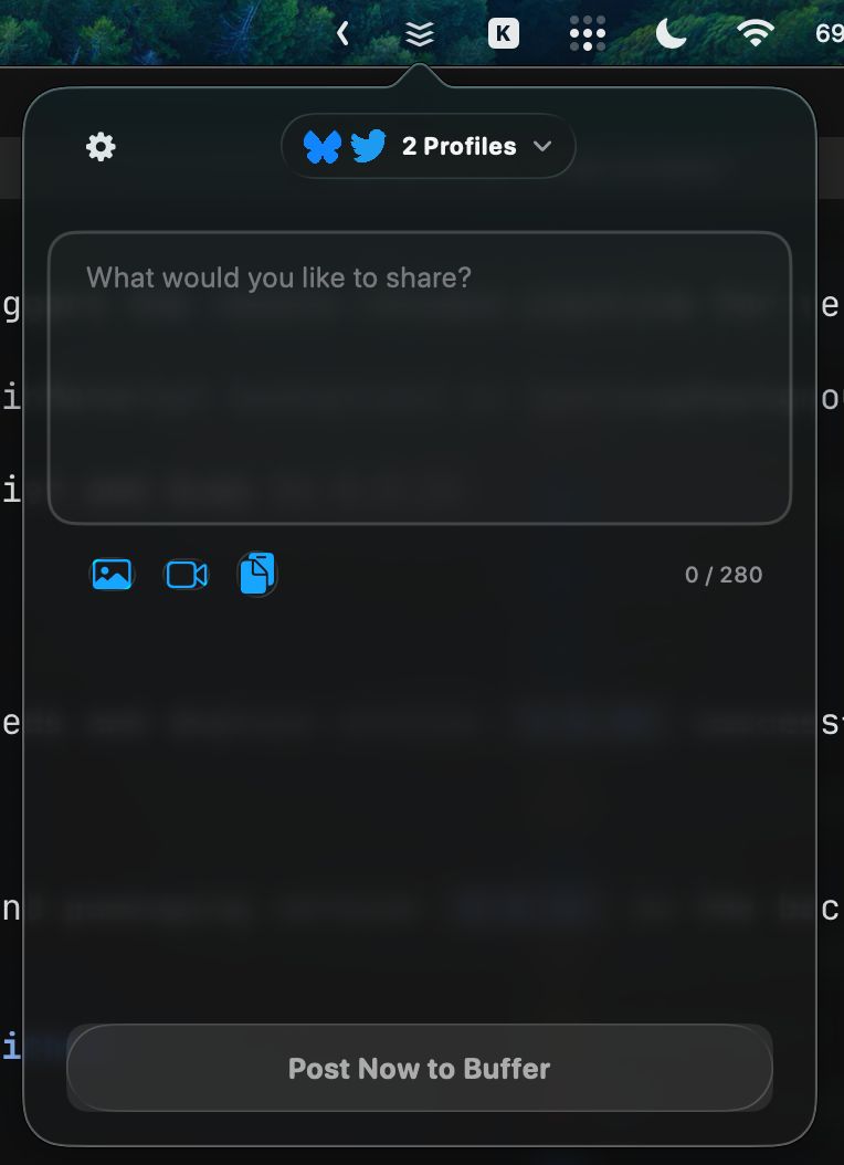 jglypt's tweet photo. testing liquid glass in Buffer for Mac!

#BufferAPI https://t.co/JuPB04sljF