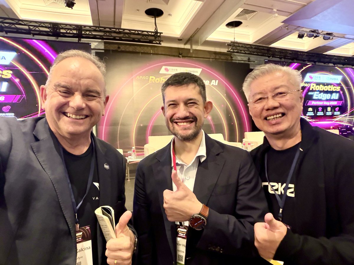 simontancy's tweet photo. NVIDIA’s APAC Robotics &amp; Edge AI Partner Day 2026 https://t.co/cfeWq43eKd