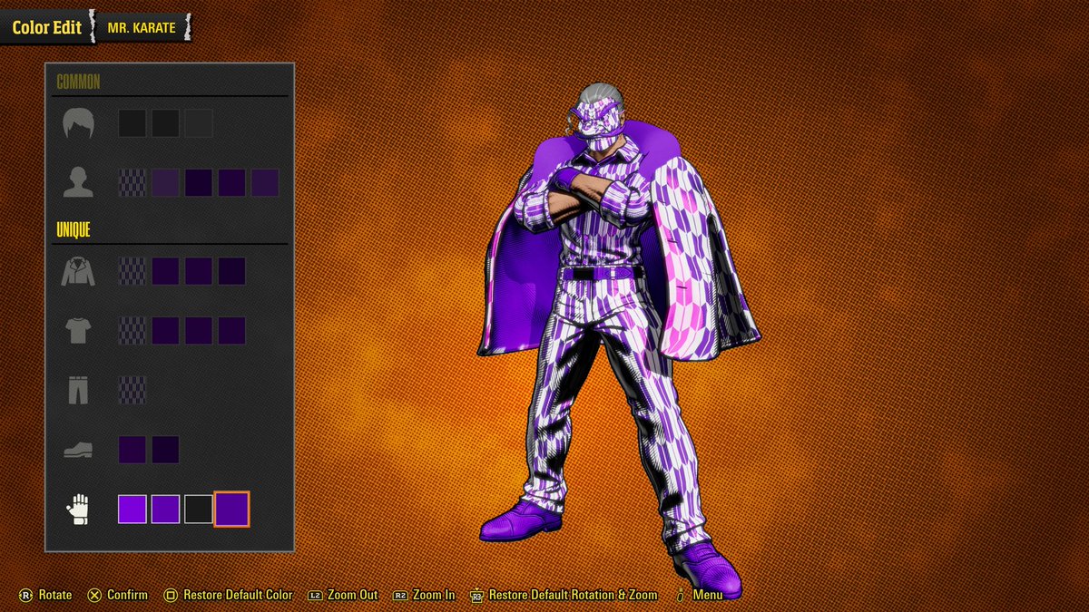 SonOfChar0079's tweet photo. Mr. Karate in assorted colors. 🤣🤣🤗🤗🥰🥰 #PS5Share #CityoftheWolves https://t.co/fIjH6eVfQ1