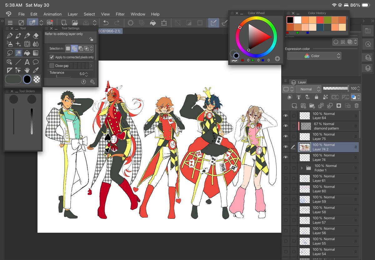 fish4hands's tweet photo. Ok here is my evil Heartslabyul redesign crossed with a 3rd year Heartslabyul also. Two ocs are here can you tell who the ocs are? 
This post is a thread. I'd tag this tweet but i don't know twst tags. If you saw this. ❤️ Fate https://t.co/tSsSdUiwm5