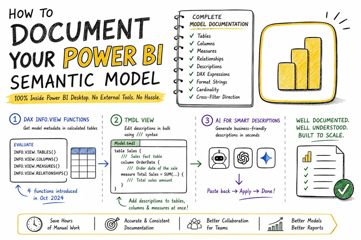 PBIMasterclass's tweet photo. 🚀 Power BI Documentation Made Easy: No External Tools (.PBIX Included)
🔗 https://t.co/EovkCkDSmI

Get all our tutorials: https://t.co/r60KuwXJBA https://t.co/iPHuuexarX