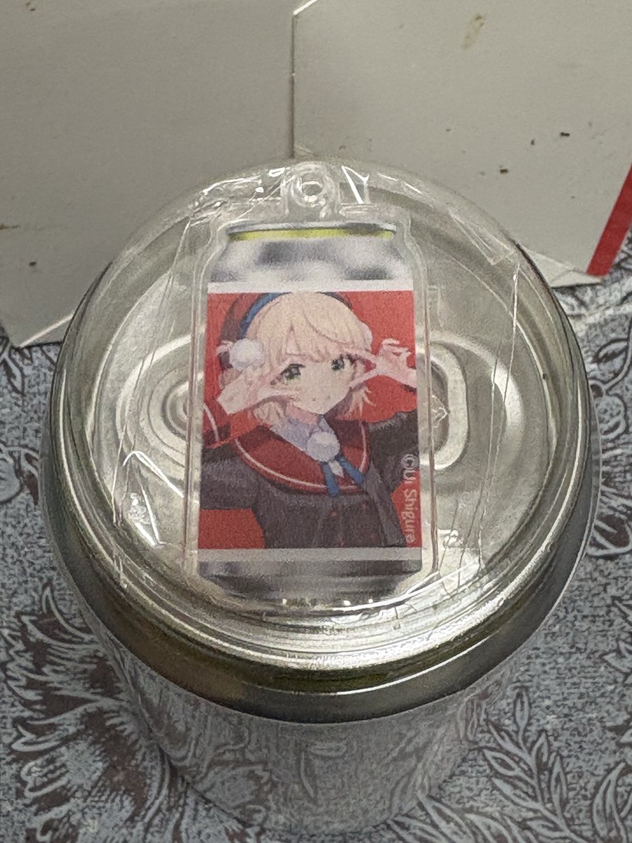 ういママことしぐれういさんのラベル缶を売ってる自販機が大阪にもある