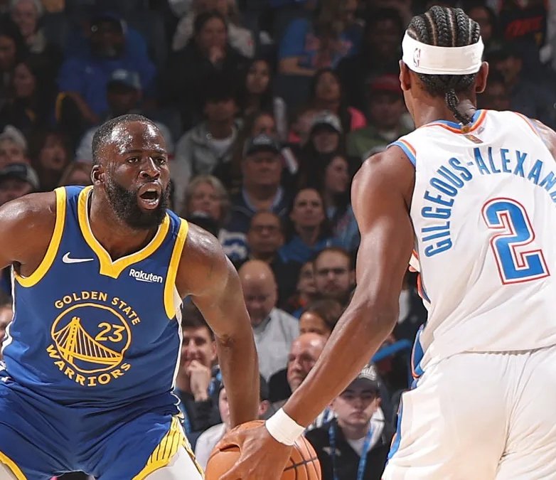 MasterClutch_'s tweet photo. Draymond Green sobre Shai Gilgeous-Alexander:

"Shai, has alcanzado un nuevo nivel de grandeza, mi amigo...tienes a los medios deportivos saliendo a hablar de lo que no les gusta de tu grandeza, como si Shai Gilgeous-Alexander estuviera corriendo de un lado a otro de la cancha con el silbato en la boca llamando una falta para si mismo...¿Ustedes piensan que la NBA es tan fácil como para que esté tipo solo simule y vaya a la línea de tiros libres y se convierta en MVP consecutivo? ¿Realmente vamos a rebajar la NBA a eso?