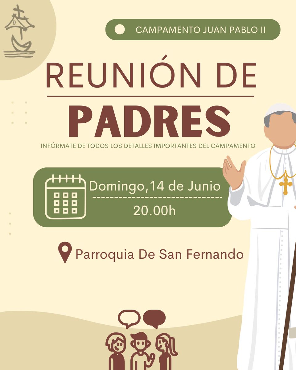 campaJPII's tweet photo. Llega el calorcito, ya huele a verano y toca preparar todo para los campas JPII 2026 🥳🥳. Os esperamos el próximo domingo 14 de junio para resolver todas vuestras dudas ☺️👌🏻🥳 https://t.co/gV0nv6hEfH