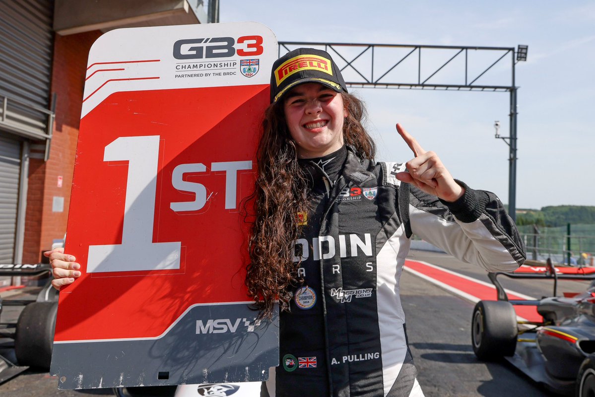 FemalesinMSport's tweet photo. Whoever said that women can’t compete in single-seaters? Well, Abbi Pulling just proved them wrong. 

That’s a GB3 Championship win at the iconic Spa 👏 

#WomenInMotorsport #AbbiPulling 

📸: @GB3Championship https://t.co/t4okF4os5c