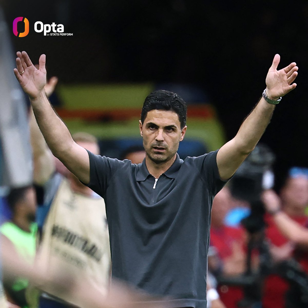 OptaJoe's tweet photo. 1 - Arsenal have only lost one of the last 117 games across all competitions in which they've led at half time (W101 D15).

PSG haven't won any of the eight matches this season when they've trailed at the break (D3 L5).

Halfway. https://t.co/EGkA1E2qcX