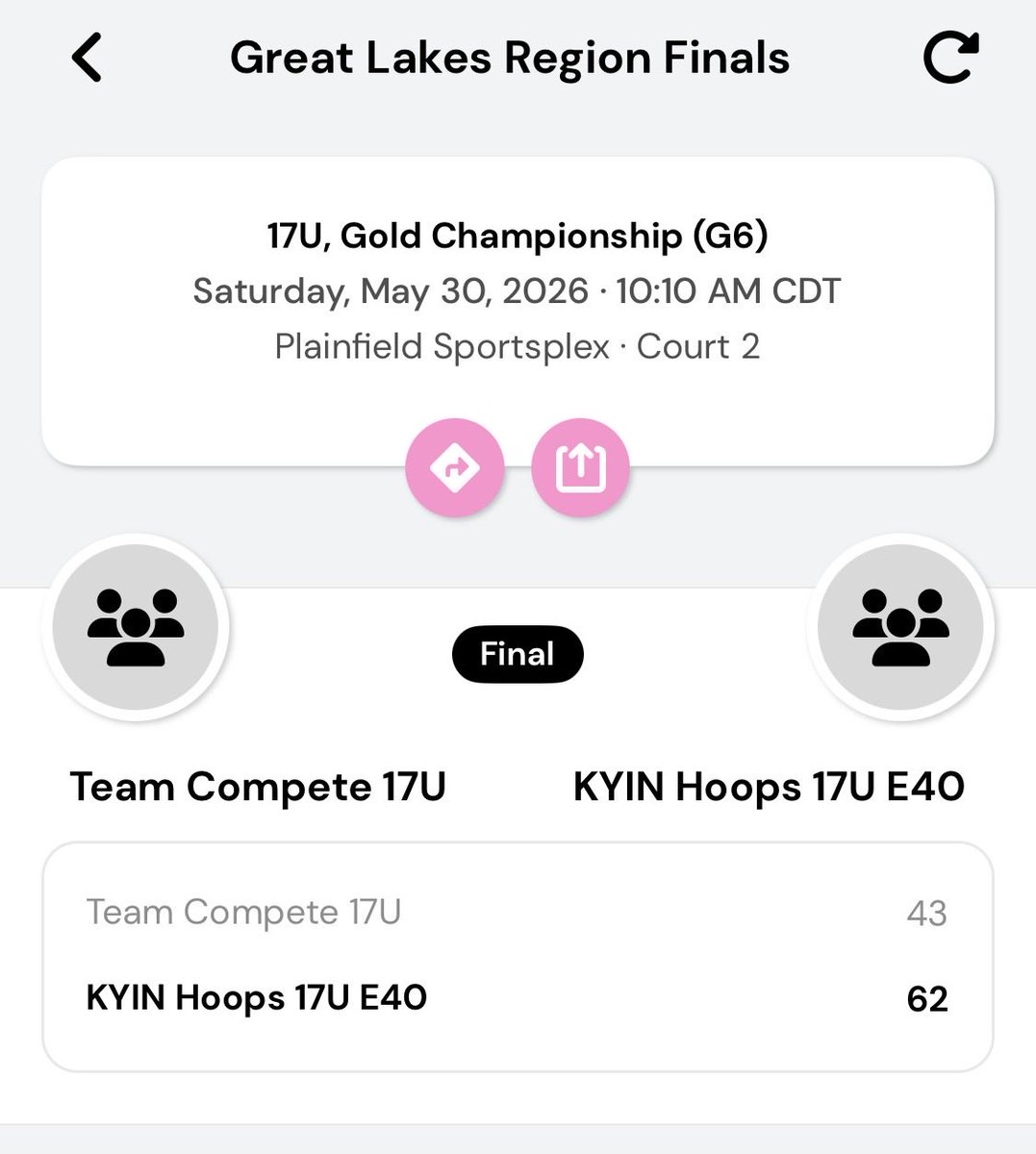 coach_wathen's tweet photo. Girls advance to the Elite 8 of the Great Lakes Region Finals with a solid opening round win with 5 players in double figures!

STATS:

@Riley_Gilvin 
20p
8r

@veronica_hocker 
16p
7r
5a
2s
3b

@DossMckenzie 
13p
5r
3s
2b
1a

@caliajones_8 
10p
5r
3a

@lp44rose
14 REBOUNDS 
2a
2s https://t.co/fJjl6he747