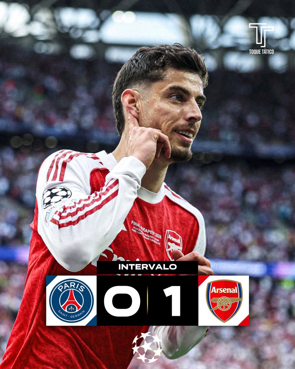 ToqueTatico's tweet photo. 🔴⚪️ Arsenal vai vencendo ao intervalo e pode estar muito próximo de conquistar a sua primeira Champions League! 👀 https://t.co/1Wb1a3z1TB