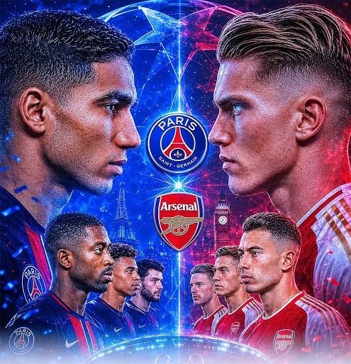 Manvith_2008's tweet photo. An early goal by Kai Havertz has given Arsenal a significant lead against PSG. ⚽️ Despite PSG's substantial possession, the outcome remains uncertain. 🏆 Will Arsenal maintain this advantage to secure the Champions League title? 🌟 This match presents an intriguing scenario. 🏟️ https://t.co/9JbxDimfxv