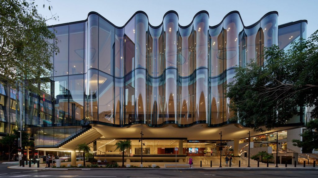parametricarch's tweet photo. 🎭 Glasshouse Theatre by Snøhetta + Blight Rayner | Brisbane, Australia https://t.co/CeiXXsx68e
