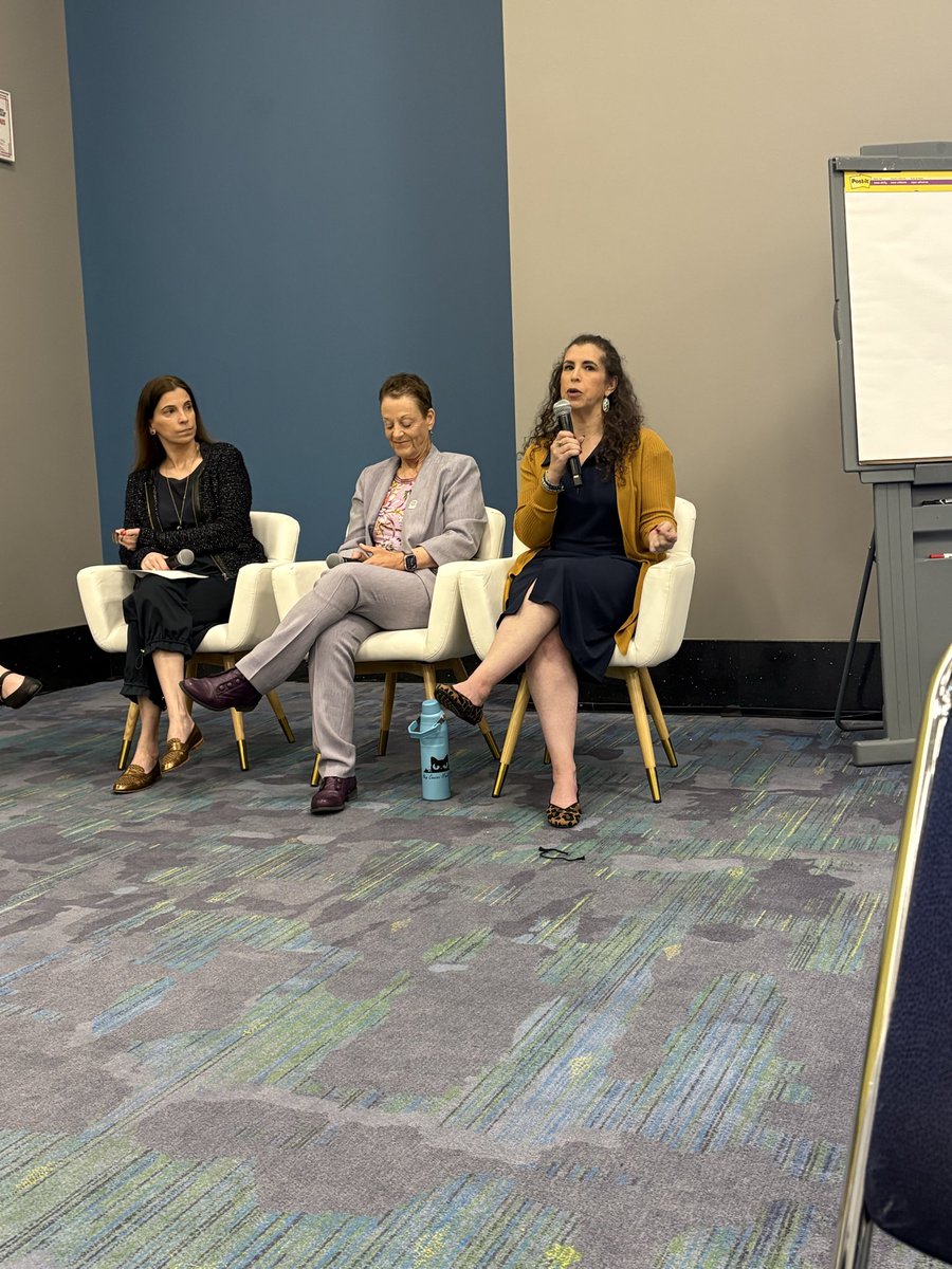 LauraEsfeller's tweet photo. The incredible @ARosen380 on a @SusanGKomen panel on #AYACancers at #ASCO26 talking about the lack of survivorship planning for long-term survivors. “I had to create my own survivorship plan.” As patients like Allison and I live longer, we’re putting the wheels on the bus while the bus is on the road. This is even more challenging for patients like us who aren’t seen in AYA settings. It’s going to take us all - patients, PCPs, oncs, surgeons, etc - to solve this.
