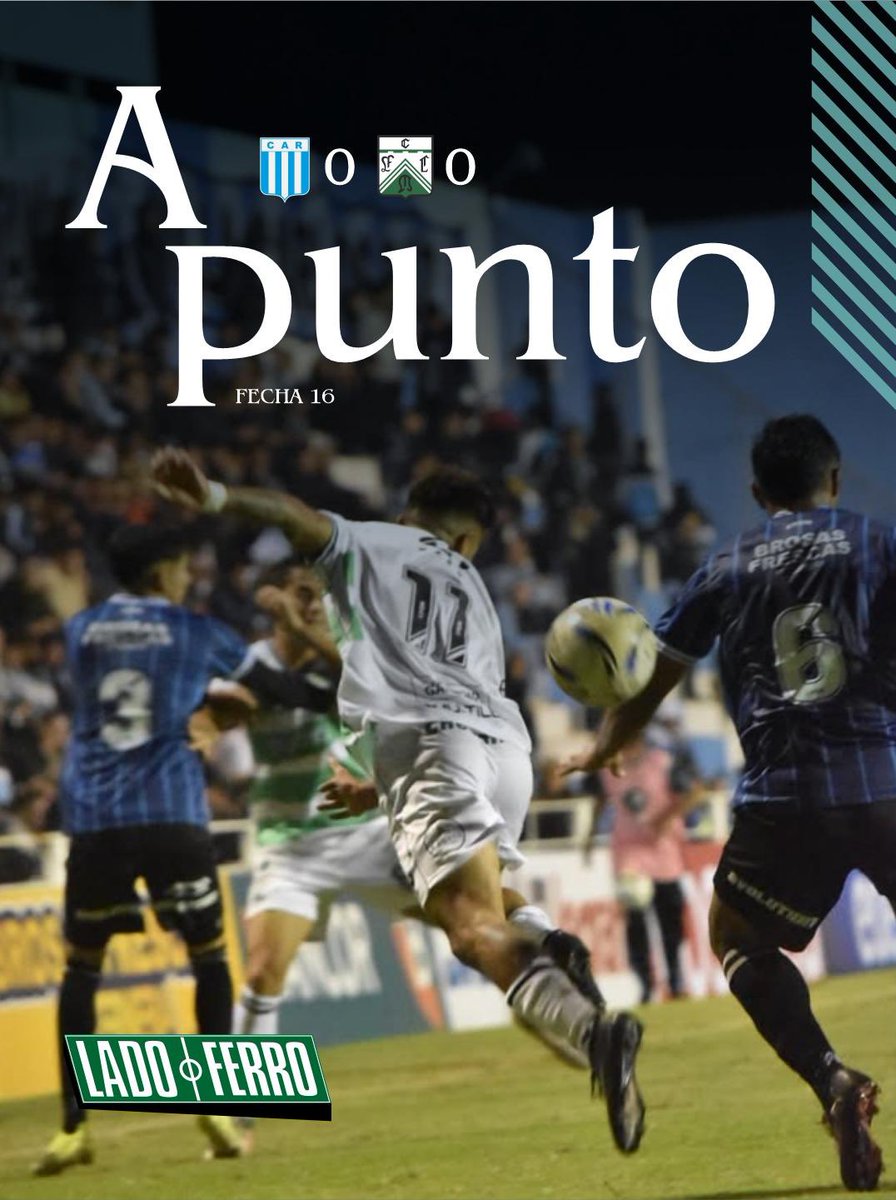 LadoFerro's tweet photo. 🇳🇬 ¡¡ EMPATÖ FERRO !!

⚽️ Frente a Racing de Córdoba, como visitante, Ferro igualó sin goles y quedó momentáneamente puntero de la zona A junto a Deportivo Morón y Ciudad Bolívar.

🏟️ El próximo partido será el domingo 7 de junio a las 16hs como visitante frente a Chaco For Ever https://t.co/iUg1UE9BxV