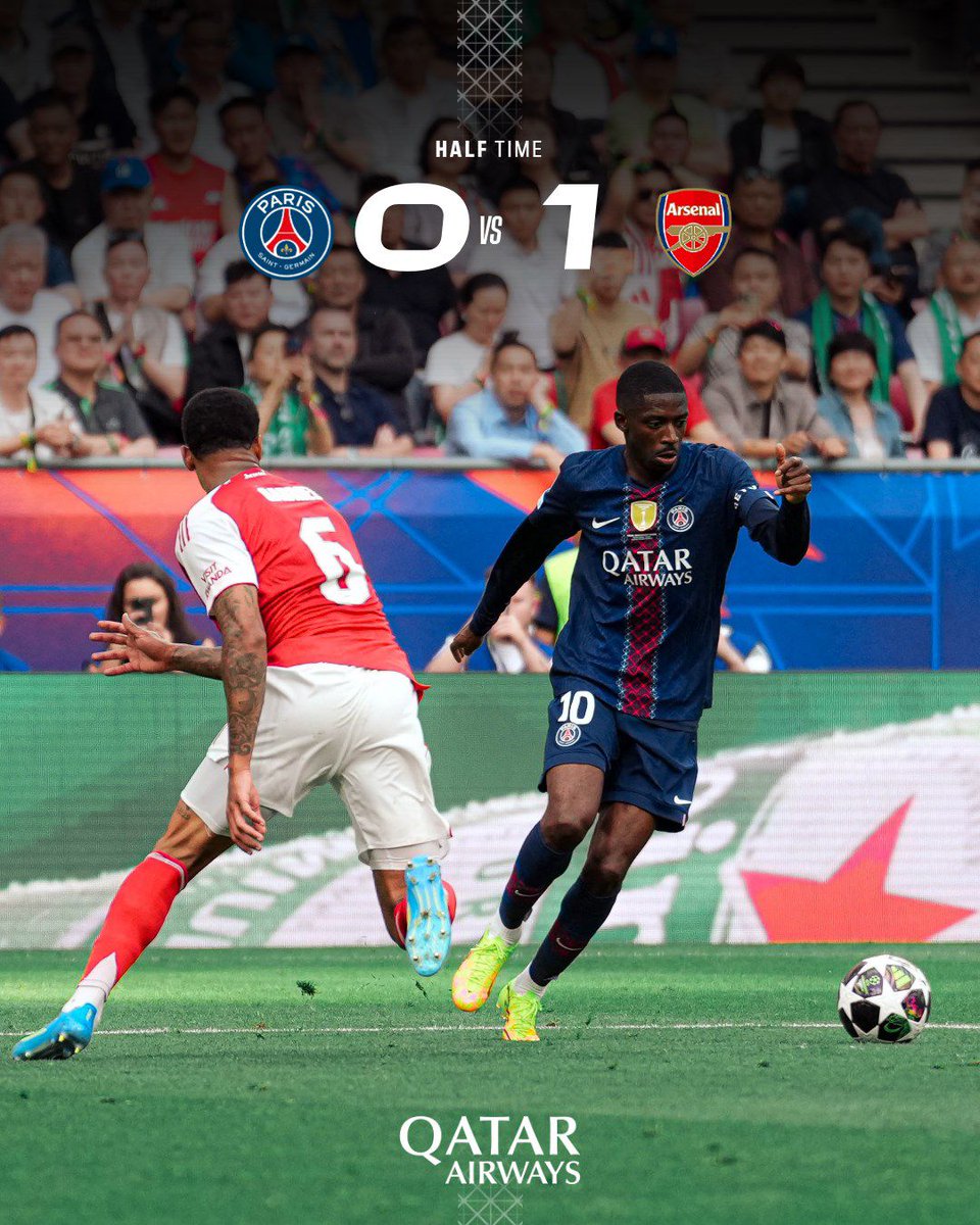 chuxmacauley's tweet photo. We have yet to see the best of PSG in this match.
Arsenal lead at halftime. https://t.co/McRxrUAC9q
