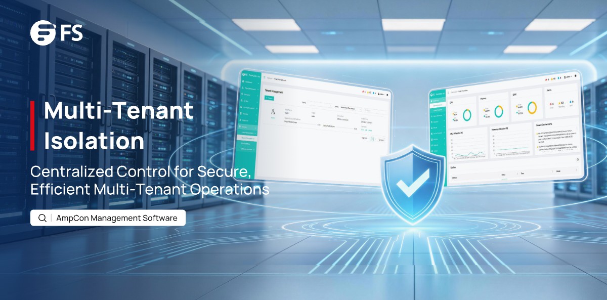 FScom_inc's tweet photo. FS #AmpCon Management Software for #DataCenterNetworks v2.5.0 introduces Tenant Management for secure multi-tenant isolation and efficient unified management.
🔗 https://t.co/TATZIP0b30
#NetworkAutomation #VXLAN #EVPN https://t.co/rSp3Gg2aJM