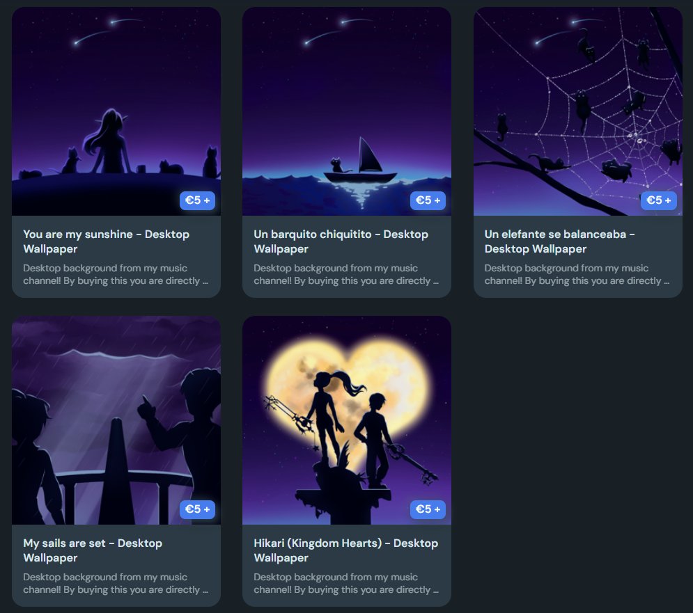 Eisrynn's tweet photo. As well as the new Oyasumi Club membership on my ko-fi, I have updated the shop and now you can buy illustrations and songs featured in my music videos. ✨🎵 If you'd like to support us in this musical path, check the link in the comments! 💖 https://t.co/XaG4DTQHgz
